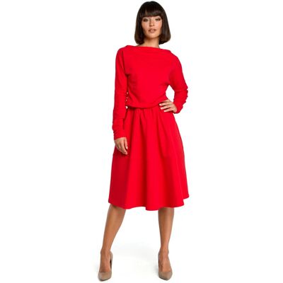 Dámské šaty B087 - BeWear M červená Dámské šaty B087 - BeWear M červená