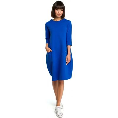 Dámské šaty B083 modrá - BEwear M-38 Královská modř Dámské šaty B083 modrá - BEwear M-38 Královská modř