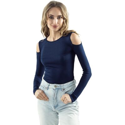 Dámská halenka Liv Tmavě modrá - Eldar tmavě modrá S Dámská halenka Liv Tmavě modrá - Eldar tmavě modrá S