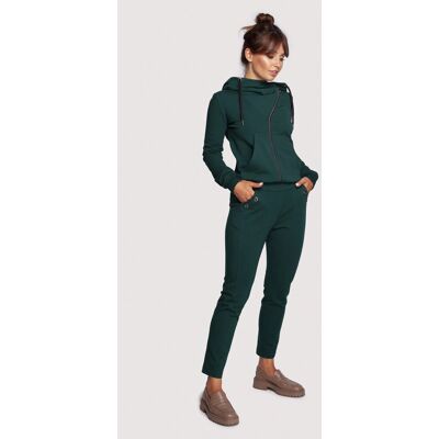 Dámské kalhoty B243 tmavě zelené - BeWear M Dámské kalhoty B243 tmavě zelené - BeWear M