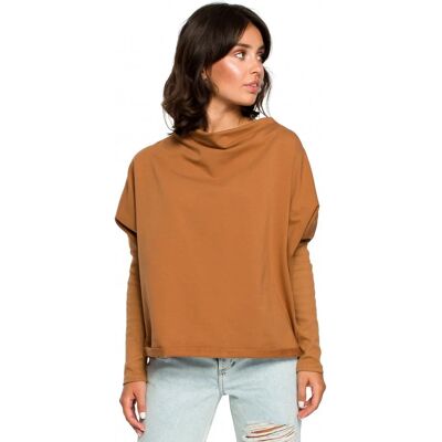 Dámská halenka B094 Karamelová - BeWear karamelová L/XL Dámská halenka B094 Karamelová - BeWear karamelová L/XL