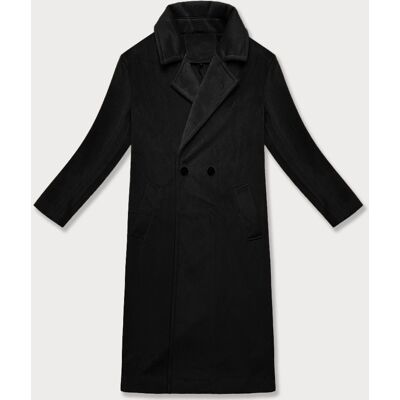 Dámský oversize kabát 11Z8161 Černá - J.Style černá L Dámský oversize kabát 11Z8161 Černá - J.Style černá L