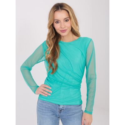 FPrice Dámská halenka IT BZ 21915.57 tyrkysová - Adela one size FPrice Dámská halenka IT BZ 21915.57 tyrkysová - Adela one size