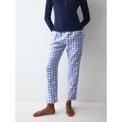 Kalhoty Mix & Match Tapered Trouser Flannel 02 X bílo-modré White / Blue - TRIUMPH White / Blue 36 Kalhoty Mix & Match Tapered Trouser Flannel 02 X bílo-modré White / Blue - TRIUMPH White / Blue 36