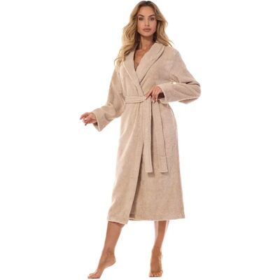 Dlouhý dámský župan L&L 2408 M-2XL námořnictvo XXL-172/110/118 Dlouhý dámský župan L&L 2408 M-2XL námořnictvo XXL-172/110/118