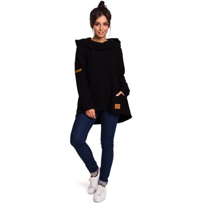 BeWear B131 Svetr s vysokým límcem - černý EU S BeWear B131 Svetr s vysokým límcem - černý EU S