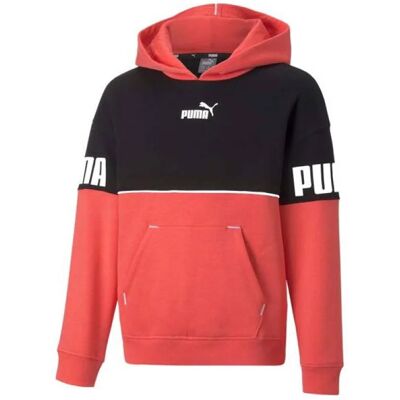Dětská mikina Jr 670205 35 Černá s korálovou - Puma černá s korálovou S Dětská mikina Jr 670205 35 Černá s korálovou - Puma černá s korálovou S