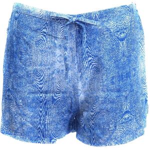 Dámské pyžamové kraťasy QS6029-CMW modrá - Calvin Klein S Modrá Dámské pyžamové kraťasy QS6029-CMW modrá - Calvin Klein S Modrá
