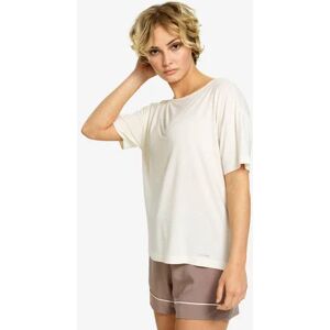 Dámské triko na spaní QS6408E-101 béžová - Calvin Klein béžová XL Dámské triko na spaní QS6408E-101 béžová - Calvin Klein béžová XL