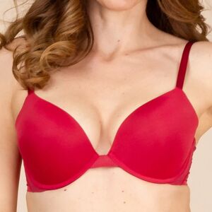 Plunge push up podprsenka QF5613E - Calvin Klein červená 70B Plunge push up podprsenka QF5613E - Calvin Klein červená 70B