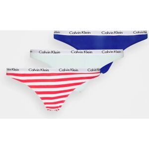 Tanga 3pcs QD3587E W5N mix barev - Calvin Klein XS Mix barev Tanga 3pcs QD3587E W5N mix barev - Calvin Klein XS Mix barev