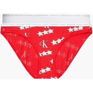 Dámské kalhotky 000QD3789E - W5H - Červená, bílá - Calvin Klein červená S Dámské kalhotky 000QD3789E - W5H - Červená, bílá - Calvin Klein červená S