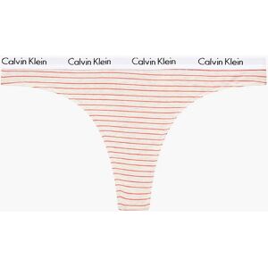 Tanga D1617E - WAN - béžová s proužkem - Calvin Klein S Tanga D1617E - WAN - béžová s proužkem - Calvin Klein S