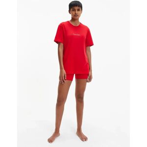 Dámské pyžamo - QS6764E - XMK - Rudá - Calvin Klein M červená Dámské pyžamo - QS6764E - XMK - Rudá - Calvin Klein M červená