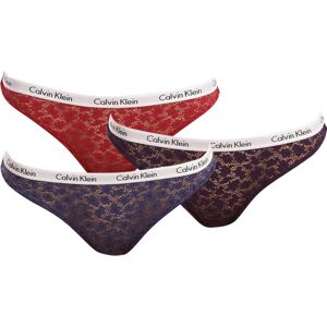 Krajkové brazilky 3-pack - QD3925E - W5G - Mix barev - Calvin Klein XS směs barev Krajkové brazilky 3-pack - QD3925E - W5G - Mix barev - Calvin Klein XS směs barev