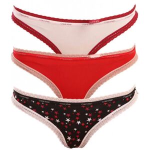 Dámské kalhotky 3pack QD3804E - W4Z - vícebarevná - Calvin Klein XL Dámské kalhotky 3pack QD3804E - W4Z - vícebarevná - Calvin Klein XL