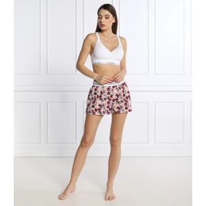 Dámské pyžamové kraťasy QS6080E 1F7 - meruňková/kytičky - Calvin Klein XS meruňková Dámské pyžamové kraťasy QS6080E 1F7 - meruňková/kytičky - Calvin Klein XS meruňková