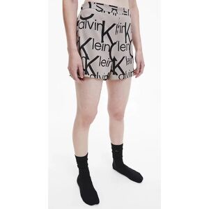 Dámské pyžamové kraťasy QS6851E 5VM béžová/černá - Calvin Klein béžová s černou M Dámské pyžamové kraťasy QS6851E 5VM béžová/černá - Calvin Klein béžová s černou M