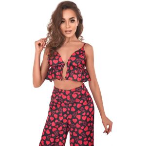 Krásný komplet Morgan Bra + Pants - Anais černá/červená S/M Krásný komplet Morgan Bra + Pants - Anais černá/červená S/M
