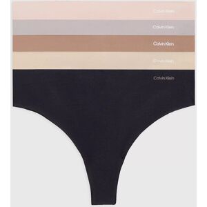 Dámská tanga 5Pack 000QD3556E NP1 vícebarevné - Calvin Klein L Dámská tanga 5Pack 000QD3556E NP1 vícebarevné - Calvin Klein L