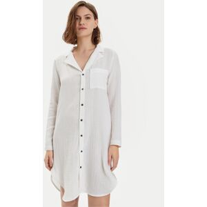 Dámská noční košile 000QS7141E 100 bílá - Calvin Klein M Dámská noční košile 000QS7141E 100 bílá - Calvin Klein M