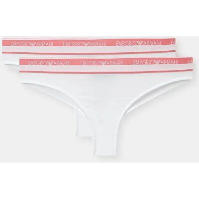 Giorgio Armani Dámské kalhotky 2Pack 163337 4R227 00010 bílé - Emporio Armani XS Giorgio Armani Dámské kalhotky 2Pack 163337 4R227 00010 bílé - Emporio Armani XS