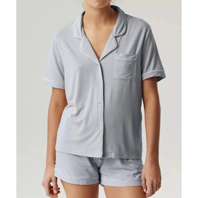 Dámské pyžamo Atlantic NLP-496 kr/r - Atlantic světle modrá XL Dámské pyžamo Atlantic NLP-496 kr/r - Atlantic světle modrá XL