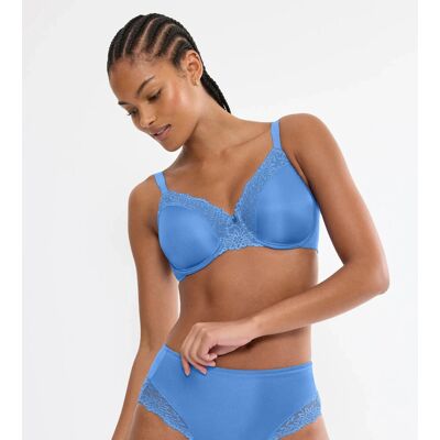 Podprsenka nevyztužená Ladyform Soft W modrá 005J - Triumph 85C Podprsenka nevyztužená Ladyform Soft W modrá 005J - Triumph 85C