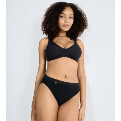 Dámské kalhotky Basic+ Tai 3P - BLACK - černé 0004 - SLOGGI BLACK 48 Dámské kalhotky Basic+ Tai 3P - BLACK - černé 0004 - SLOGGI BLACK 48