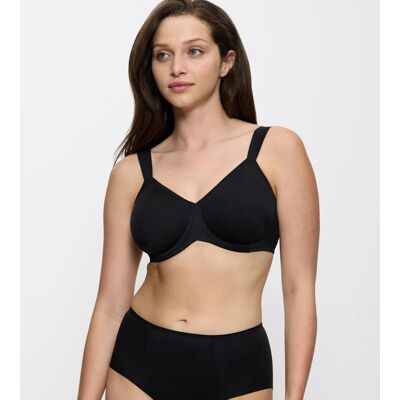 ESSENTIAL MINIMIZER - Minimizer podprsenka: zmenšuje o jeden košíček, pohodlí na celý den Triumph BLACK 85C ESSENTIAL MINIMIZER - Minimizer podprsenka: zmenšuje o jeden košíček, pohodlí na celý den Triumph BLACK 85C