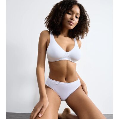 Sloggi 24/7 Cotton Lace - tai kalhotky: pohodlí z česané bavlny (3 ks) Sloggi WHITE 40 Sloggi 24/7 Cotton Lace - tai kalhotky: pohodlí z česané bavlny (3 ks) Sloggi WHITE 40