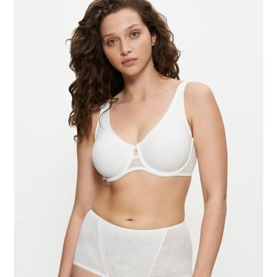 WILD ROSE SENSATION - Minimizer: opticky o jeden košíček menší, přirozeně zaoblená Triumph SILK WHITE 75F WILD ROSE SENSATION - Minimizer: opticky o jeden košíček menší, přirozeně zaoblená Triumph SILK WHITE 75F