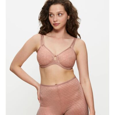 Dámská podprsenka Triumph Signature Sheer W01 EX - TOASTED ALMOND - mandlová 6901 - TRIUMPH BROWN 85C Dámská podprsenka Triumph Signature Sheer W01 EX - TOASTED ALMOND - mandlová 6901 - TRIUMPH BROWN 85C