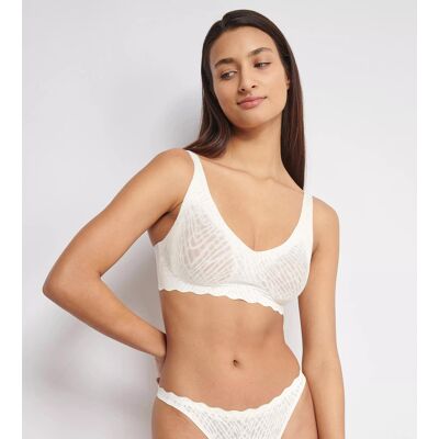 Dámská podprsenka ZERO Feel Bliss Soft bra - WHITE - ecru 00GZ - SLOGGI WHITE S2 Dámská podprsenka ZERO Feel Bliss Soft bra - WHITE - ecru 00GZ - SLOGGI WHITE S2