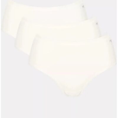 Dámské kalhotky GO Daily Cotton Midi 3P - WHITE - bílé 00GZ - SLOGGI WHITE XXL Dámské kalhotky GO Daily Cotton Midi 3P - WHITE - bílé 00GZ - SLOGGI WHITE XXL