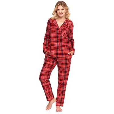 Pyžamo Moraj PDD6600-002 dlouhé/r S-XL pruhované červená XL Pyžamo Moraj PDD6600-002 dlouhé/r S-XL pruhované červená XL