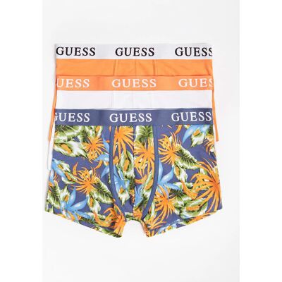 Pánské trenýrky U1GG05K6YW1 P549 oranžová/modrá/bílá - GUESS barevná S Pánské trenýrky U1GG05K6YW1 P549 oranžová/modrá/bílá - GUESS barevná S