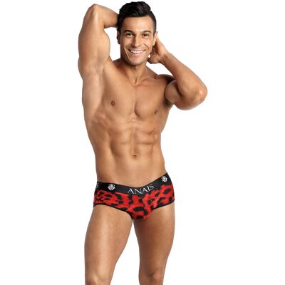 Pánské slipy otevřené Savage Jock Bikini - Anais červená M Pánské slipy otevřené Savage Jock Bikini - Anais červená M