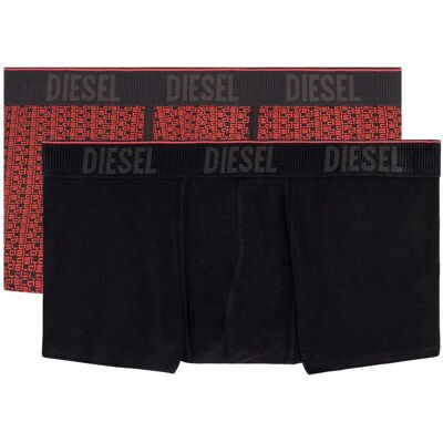Pánské boxerky 2ks - 00SMKX 0NEAJ E6187 - červená - Diesel M černá/červená Pánské boxerky 2ks - 00SMKX 0NEAJ E6187 - červená - Diesel M černá/červená