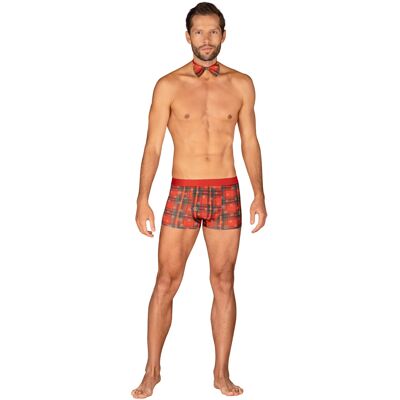 Pánský set Mr Merrilo boxer shorts + motýlek - Obsessive červená L/XL Pánský set Mr Merrilo boxer shorts + motýlek - Obsessive červená L/XL