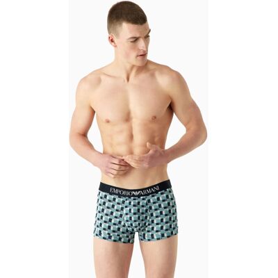 Giorgio Armani Pánské boxerky 111389 3F504 26642 zelenomodré - Emporio Armani XL Giorgio Armani Pánské boxerky 111389 3F504 26642 zelenomodré - Emporio Armani XL