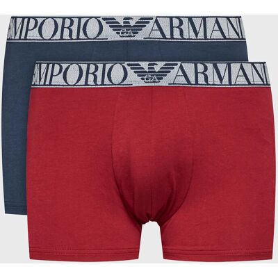 Giorgio Armani Pánské boxerky 2PACK 111769 3F720 15876 tm. modro-vínové - Emporio Armani M Giorgio Armani Pánské boxerky 2PACK 111769 3F720 15876 tm. modro-vínové - Emporio Armani M