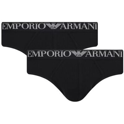 Giorgio Armani Pánské slipy 2Pack 112079 4R502 07320 černé - Emporio Armani L Giorgio Armani Pánské slipy 2Pack 112079 4R502 07320 černé - Emporio Armani L