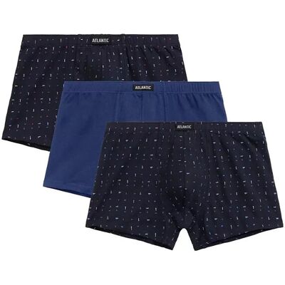 Pánské boxerky 3MH-194 A'3 S-2XL tmavě modré - Atlantic M Pánské boxerky 3MH-194 A'3 S-2XL tmavě modré - Atlantic M