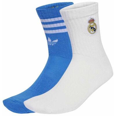 Ponožky Real Madrid 2-pack JX3186 - Adidas modrá/bílá M Ponožky Real Madrid 2-pack JX3186 - Adidas modrá/bílá M