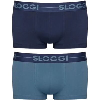 Triumph Pánské boxerky men Go Hipster C2P - Sloggi světlá kombinace modré (M007) 0008 Triumph Pánské boxerky men Go Hipster C2P - Sloggi světlá kombinace modré (M007) 0008