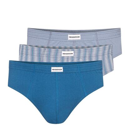 Henderson Pánské slipy CLASSIC 3P 1446 SEA-GREY M Henderson Pánské slipy CLASSIC 3P 1446 SEA-GREY M
