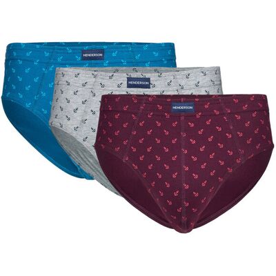 Henderson KLASICKÉ SPODKY 3 KS 1446 K717 AW26 modrošedá L Henderson KLASICKÉ SPODKY 3 KS 1446 K717 AW26 modrošedá L