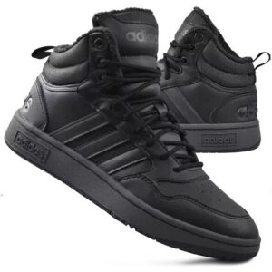 Pánské sportovní kotníkové boty Hoops 3.0 Mid Wtr GW6421 Černá - Adidas černá 44 2/3 Pánské sportovní kotníkové boty Hoops 3.0 Mid Wtr GW6421 Černá - Adidas černá 44 2/3