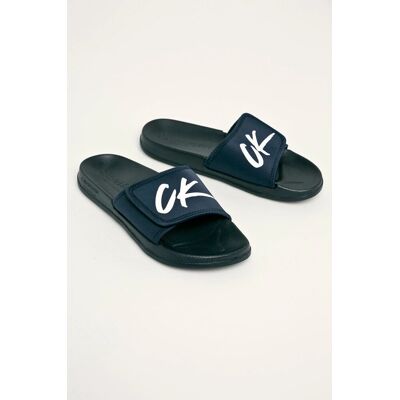 Pantofle KM0KM00499-CBK modrá - Calvin Klein 43/44 Modrá Pantofle KM0KM00499-CBK modrá - Calvin Klein 43/44 Modrá